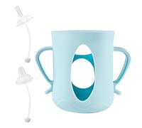 Manchons de bouteille de lait en silicone 3 pièces, couvercle en silicone pour biberon, manchon de bouteille de voyage de qualité alimentaire avec bec de canard et tubes à bec pour biberons en verre