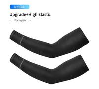 Manchons De Bras De Cyclisme Ice Injsports,Couvre-Bras,Protection Solaire Uv,Respirant,Course En Plein Air,Équipement De Fitness - Type Xt9002bk-L