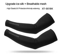 Manchons De Bras De Cyclisme Ice Injsports,Couvre-Bras,Protection Solaire Uv,Respirant,Course En Plein Air,Équipement De Fitness - Type Xt001bk-L