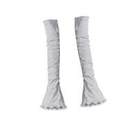 Manchons de bras de garniture pour le photo, Gray | Pièce de superposition longue en tricot extensible avec une couverture bien ajustée, looks stylés, une paire