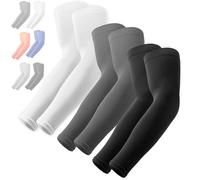 Manchons de bras de refroidissement avec protection UV,Protection solaire UPF 50 pour homme et femme,Pour la course, le cyclisme, la pêche, le golf, le volley-ball,1 Dark Gray, OSFM