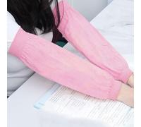 Manchons de bras pour soudage - Protection du chantier - Tissu tricoté respirant avec matériau résistant à l'huile - Convient pour une utilisation en été - Manchette flexible - 1 pièce (rose)