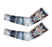 Manchons de bras pour tatouage | Protection solaire pour dissipation de la chaleur | Protection solaire comprenant Koi, Dragon, Tigre, Bête mythique, Couverture de compression en soie glacée Long Cov