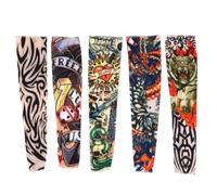 Manchons de Bras Tatouage 10pcs en Polyester pour Sport Extérieur Plusieurs Styles