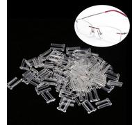 Manchons De Cadre Sans Bordure, 3 Types 100Pcs Nouveaux Outils De Manchons De Compression En Plastique(1,4/0,8/0,7)