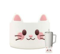 Manchons de Café en Silicone | Manchons de Bouteille en Silicone avec Animaux de Dessin Animé - Housse De Protection Pour Bouteille | Pour Le Voyage Les Vacances Noël Le Café La Maison L De Thé Les Bo