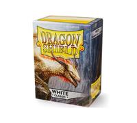 Manchons De Carte Classiques Blancs Dragon Shield 100ct Brillant Taille Standard