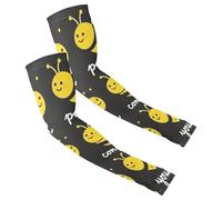 Manchons de compression à séchage rapide pour homme et femme pour le golf, le cyclisme, la pêche, taille unique, positif, courageux, heureux, confiant, humble enseignant