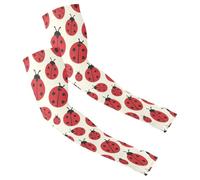 Manchons de compression à séchage rapide pour homme et femme pour le golf, le cyclisme, la pêche, taille unique, rouge, coccinelle, animal blanc, safaris