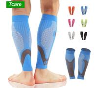 Manchons de compression du mollet, support d'épissure du tibia pour instituts de crampe des jambes, varices, basket-ball, voyage, course, sport, travail, 1 paire Black