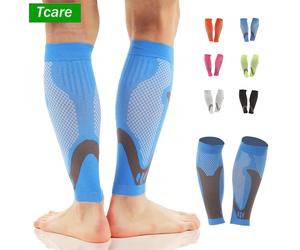 Manchons de compression du mollet, support d'épissure du tibia pour instituts de crampe des jambes, varices, basket-ball, voyage, course, sport, travail, 1 paire Black
