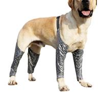 Manchons de convalescence pour chien | Bracelet de soutien imperméable pour chien, support réglable, bandages pour arrêter de lécher les plaies des jambes pour chiens
