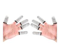 Manchons de Doigt de Sécurité Industrielle Texture Antidérapante de Protection Renforcée en HPPE pour le Travail des Métaux et la Transformation des Aliments 10pcs Manchons de Doigts de Protection