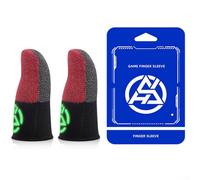 Manchons de doigts de jeu avec prise en main améliorée, idéales pour la navigation à écran tactile et une performance améliorée (rouge)