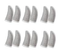 Manchons de doigts en fibre de carbone à 18 broches pour écran de contact de jeux mobiles PUBG Manchons de doigts blancs (12 pièces)