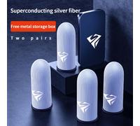 Manchons De Doigts Pour Jeu,Manchons De Pouce Pour Jeu Pubg Mobile,Gants Antidérapants Avec Boîte,Accessoires De Jeux - Type 2pair Black With Box