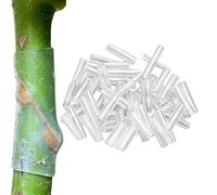 Manchons de greffage - 3 x 1 cm en silicone | 100 clips de greffage de | Outil de réparation de tiges de à haute élasticité | Clip transparent pour de tomates pour légumes