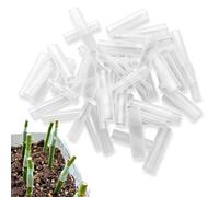Manchons De Greffage en Silicone 50 Pièces, Tubes De Greffage Flexibles pour Arbres Fruitiers, 2026 Clips De Greffe De Élastiques, Tubes De Greffagee D'arbres Fruitiers | Cravate De Réparation