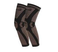 Manchons De Jambe Manchon de compression intégral for les jambes, genouillères en cuivre, soutien des cuisses et mollets, arthrite, 20-30 mmHg, réduit le gonflement varices Pour Les Jambes(XL,2 PCS)