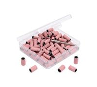 Manchons de ponçage, 50 embouts et embouts pour ponceuse à ongles avec boîte de rangement et 1 mandrin de 3,1 mm. Compatible avec 99 % des forets à ongles pour nettoyer les cuticules et polir les
