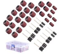 Manchons de Ponçage Cylindriques Marron 252 Pièces pour Mandrin