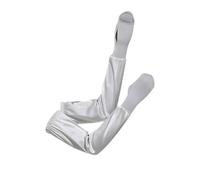 Manchons de pour hommes, longueur étendue pour une couverture complète du bras, UPF 50+ élasthanne haute performance avec poignée en silicone antidérapante, manchons de refroidissement des bras
