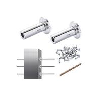 Manchons de Protection Acier Inox T316 Pour Bricolage de Balustrade 121PCS Argent