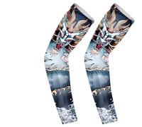 Manchons de protection - Housses de protection solaire et de dissipation de la chaleur en soie glacée | Protections de tatouage à compression longue pour la conduite et le cyclisme | Réchauffeur d'art