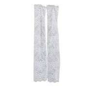 Manchons de protection solaire en dentelle pour bras respirants, protection du coude pour protection solaire, gants de conduite longs sans doigts