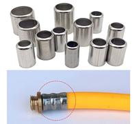 Manchons de sertissage for tuyaux haute pression en acier inoxydable, 50 pièces, connecteurs polyvalents de 11,5 mm à 18 mm(13mm)