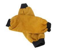Manchons de soudage électrique en cuir synthétique - Fournitures de protection pour soudage industriel avec manchette élastique - Fournitures industrielles