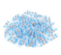 Manchons de Tube thermorétractables, joint de soudure étanche, connecteur de fil électrique, bornes d'épissure bout à bout, rétrécissement(Blue -AWG 16-14,200pcs)