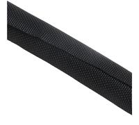 Manchons de tuyau câble tressé 1M, gaine Flexible industrielle à fermeture automatique, PET 3 60mm, tressée en fil for Pipeline(Black,13mm)