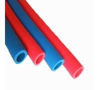 Manchons de tuyau rouge/bleu, manchons creux flexibles, ruban isolant industriel, tuyaux isolés en mousse, for systèmes d'eau, climatisation et tuyauterie industrielle(Blue,ID25mmxT20mmx2m)