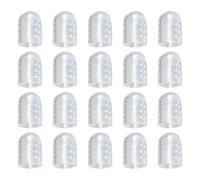 Manchons d'orteils en silicone, protecteurs d'orteils en silicone,Couvre-orteils transparents anti-friction et respirants | Embouts anti-transpiration pour hommes et femmes, 20 pièces, prévient les am