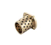 Manchons en laiton, diamètre intérieur 16,20,25mm, couvercle en graphite, bride de coupe, quatre trous, roulements à douille composites, 1 pièce(16x22x25-40x5)