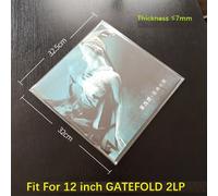 Manchons extérieurs refermables en PVC épais,enveloppe d'enregistrement,12 en effet,simple LP,porte-feuille,2LP,10 en vinyle,10 pièces - Type 12 inch Gatefold 2LP