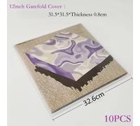 Manchons extérieurs refermables en PVC,haute qualité,épaisseur supplémentaire,12 en effet,LP simple,porte-feuille,2LP 10 en vinyle,7 en effet,housse d'enveloppe d'enregis - Type 10PCS 12in Gatefold