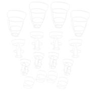 Manchons Filet pour Flacons de Perfusion 20 Pièces Plastique Blanc | 4 Tailles 50 à 500ml, Usage Maison et Hôpital, Réutilisables pour Maintien du Flacon