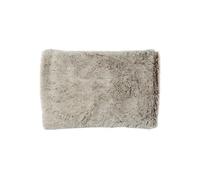 Manchons imitation fourrure beige avec pochon micro-ondable -