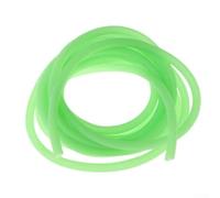 Manchons lumineux en silicone pour pêche en haute mer, tube phosphorescent de 2 mm ID pour protéger les lignes et les hameçons, accessoires de pêche anti-nœuds, vert, 2 mètres au total