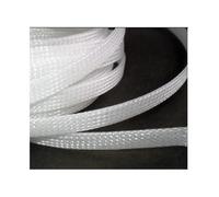 Manchons Plats tressés en Pet, 10/20m, 3MM, 4MM, 6MM, 8MM, 10MM, 12MM, 16MM, Fil de câble Extensible, en Peau de Serpent, Noir, Rouge, Bleu, Vert, Jaune(Clear,3MM,20 Meters)