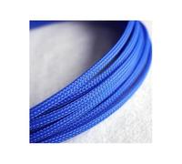 Manchons Plats tressés en Pet, 10/20m, 3MM, 4MM, 6MM, 8MM, 10MM, 12MM, 16MM, Fil de câble Extensible, en Peau de Serpent, Noir, Rouge, Bleu, Vert, Jaune(Blue Le,12MM,10 Meters)