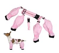 Manchons pour pattes de chien, chaussures réglables pour chien, antidérapantes, protection des pattes de chien avec sangle auxiliaire, bottes imperméables à bretelles, bottes imperméables pour chien,