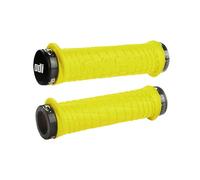 Poignées De Montagne ODI Troy Lee Designs Lock-On Jaune Néon Avec Pinces
