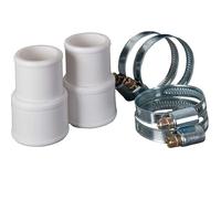 Manchons x 2 pour branchement tuyaux Ø38/32mm + 4 colliers Ø38/32mm