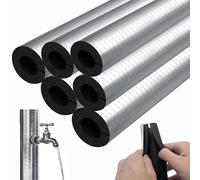 ManchonTuyau Isolation Aluminium Auto-Collant - 20mm/30mm Épaisse et Facile à Installer | Pour Tuyau Climatisation et Chauffe-Eau Solaire | Isolation Phonique(325mm*30mm*100cm)