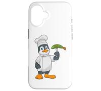 Manchot Cuisiner Toque de Chef Poisson Coque pour iPhone 16