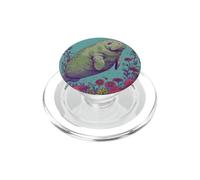 Manchot dans Un Jardin sous-Marin enchanteur PopSockets PopGrip pour MagSafe