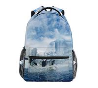 Manchot du Glacier Polaire Sud Sac à Dos Cartable pour Enfant Garçons Filles Étudiants Bandoulière Sacs De Voyage pour Femmes Hommes